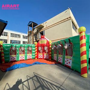 Renne gonflable de décoration de Noël, modèle de clôture de cuvette de renne gonflable personnalisé pour l'affichage - Product Image 3