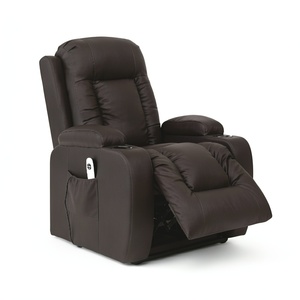 Salon moderne <span class=keywords><strong>Fauteuil</strong></span> <span class=keywords><strong>en</strong></span> <span class=keywords><strong>cuir</strong></span> Chaise de cinéma sectionnelle Home Cinéma Canapés-lits inclinables Chaise pour personnes âgées - Product Image 4