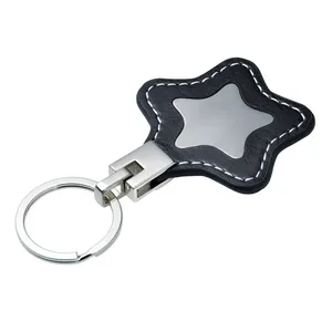 Portachiavi Stella in similpelle, merchandising personalizzato - Product Image 1
