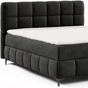 Vente en gros d'usine, lit à <span class=keywords><strong>sommier</strong></span> tapissier au design moderne, impressionnant par son design élégant, pour les intérieurs classiques et modernes - Product Image 1