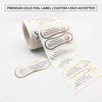 Pegatina Protectora Adhesiva de Vinilo Transparente con Lámina Dorada, Impermeable, para Ropa Interior, Trajes de Baño, Higiene, para Bragas y Bikinis, Venta al Por Mayor Personalizada