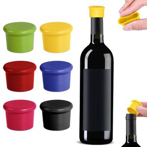 Silicone <b>Wine</b> Bottle Stoppers, Reusable Eco-Friendly Beer Bottle Sealer Caps, Soft Airtight Fresh-Keeping Bottle Covers - Product Image 1