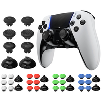 Lot de 8 capuchons de poignée de pouce pour manette de jeu PS5/PS4/Xbox/Switch Pro/PS5 Edge Controller anti-dérapant couvre-bâton de remplacement pièces de réparation