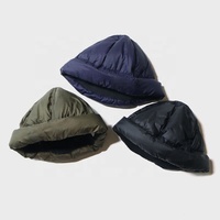 Gorro ligero relleno de ganso para hombre y mujer, a prueba de viento, a la moda, para exteriores