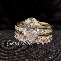 Bague en or blanc 9K-18K avec diamant de laboratoire certifié GIA, taille princesse, pour fiançailles et mariage, pavé, pour tenue de soirée féminine