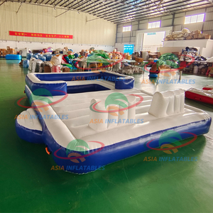Radeau de brise tropicale pour <span class=keywords><strong>6</strong></span> <span class=keywords><strong>personnes</strong></span>, grande île de détente flottante <span class=keywords><strong>gonflable</strong></span> pour adultes et enfants, vente en gros - Product Image 4