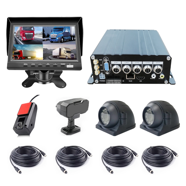 1080P Full HD 4G AI 4CH Mobile DVR System ADAS DMS BSD 4Channel Vehicle Truck Bus Digital Video Recorder Kit Car Wifi MDVR Gps