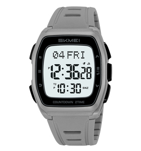 2441 Nuevo Reloj Deportivo Cuadrado de Lujo al por Mayor de Alta Calidad, Reloj de Pulsera para Hombre Skmei con Formato de Hora 12/24 - Product Image 3
