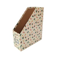 Organizador de escritorio de oficina rígido personalizado papelería Carpeta de papel caja de cartón tamaño A4 archivador de revistas