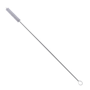 Stainless Steel Straw <b>Brush</b> Nylon Bristle Strip <b>Brush</b> <b>For</b> Tube <b>Cleaning</b> 8mm Thickness Soft Bristles - Product Image 2