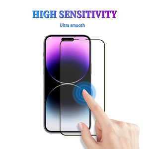 21D Full Cover HD Protecteur d'écran en verre trempé anti-rayures pour <span class=keywords><strong>iPhone</strong></span> 15/14/13 pour Samsung S24/S23 Tecno - Product Image 6