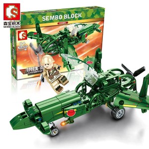 Sembo 704201 military series fighter aircraft plastic bricks order child assembled puzzle blocks Toy co - Product Image 1