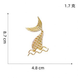 Self Sticker Embroidered Exquisite Mermaid Fish tails Patches for Clothes Bag Decoration - Product Image 6