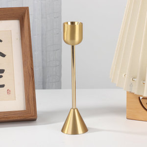 Modern Bronze <b>Candle</b> <b>Holder</b> Tabletop Decor Candlestick Christmas Home Decoration Elegant Nordic Style Candlestick for Home Decor - Product Image 4