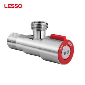 Robinet d'angle en acier inoxydable 304 avec noyau en laiton G1/2, robinet d'angle pour le contrôle de l'eau, salle de bain, cuisine, robinet d'angle en acier et laiton - Product Image 2