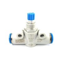 Nouvelle vanne de régulation de débit pneumatique unidirectionnelle GR-QS-8 193970 d'origine avec raccords à enfoncer et connexion PLC pour l'automatisation industrielle