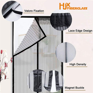 Chất Lượng Cao Hot Bán Polyester Trang Trí Từ Muỗi Net Fly Màn Hình Cửa Cửa Sổ Rèm Từ Cửa Rèm - Product Image 2