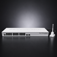 MikroTik CRS326-24G-2S+RM 24 Portlu Gigabit Bulut Yönlendirici Anahtarlayıcı, Ofis için ROS Çift İşletim Sistemli Destekli