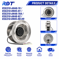 Ventilador Centrífugo EC R3G310-RR05-H1, 230VAC 500W 310mm, Alto Flujo de Aire, Aspas Curvadas hacia Atrás, Reemplazo para Ventilación Industrial HVAC