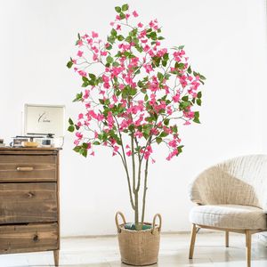 Arbre artificiel de <span class=keywords><strong>bougainvillier</strong></span>, arbre floral <span class=keywords><strong>en</strong></span> soie artificielle, plante de <span class=keywords><strong>bougainvillier</strong></span> avec des fleurs dans un <span class=keywords><strong>pot</strong></span> <span class=keywords><strong>en</strong></span> plastique pour la décoration de la maison, du bureau et du jardin - Product Image 2
