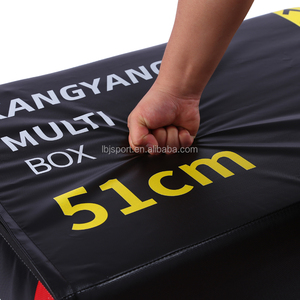 Box per Salto Pliometrico 3 in 1 Antiscivolo in PVC con Logo Personalizzato, Morbido in Schiuma 30" X 24" X 20" per Allenamento Fitness Completo - Product Image 4