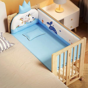 Lit de Bébé Convertible le Plus Vendu Design Moderne Pieds Robustes en Bois Massif Naturel Pliable pour Utilisation à la Maison École Hôtel pour Chambres - Product Image 4