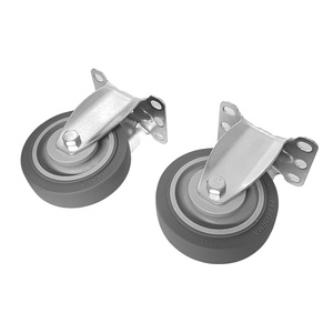 Roue directionnelle de 3 pouces, 4 pouces, 5 pouces Roue de chariot à plat Équipement de transport Roulettes silencieuses Roues en caoutchouc - Product Image 4