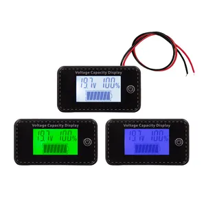 12V - 84V LCD hiển thị pin Màn hình chì axit pin lithium Vôn kế