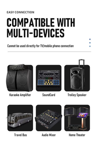 Aurora Sound U8 Rechargeable Wireless Dynamic Microphone System Single <strong>Mic</strong> for Karaoke Live Streaming Performance - Product Image 4