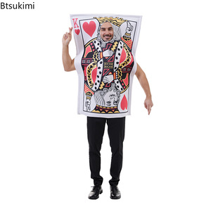 Nouveau Costume de Cosplay Amusant Personnage de Carte à Jouer Reine Roi As de Cœur pour Adultes Enfants Hommes Femmes Garçons Filles, en Mousse - Product Image 1