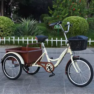 2022 bonne qualité, fabriqué en chine, tricycle adulte de 20 pouces/tricycle adulte à 3 roues/tricycle cargo/tricycle à vitesse variable