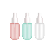 Conception unique Mini 100ml bouteilles de pulvérisation en plastique PET Fine brume nettoyage alcool cosmétique parfum conteneur sérigraphie Surface