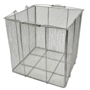 Cesta de desinfección de acero inoxidable As One 1-3450 1-3451 con marco de malla para esterilizador a vapor, uso en laboratorio - Product Image 5