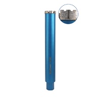 Foret diamanté à segment à dents ondulées 51mm-350mm pour perçage humide 1-1/4"-7 UNC, scie cloche pour béton armé et mur en brique