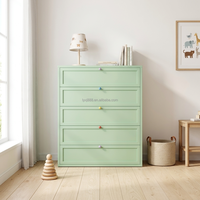 Armoire en acier antirouille à 5 tiroirs, commode de rangement en métal pour chambre à coucher, salon, organisateur de maison