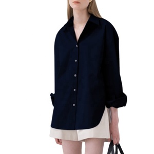 <span class=keywords><strong>Camicia</strong></span> e camicette da <span class=keywords><strong>donna</strong></span> di cotone di moda MANNI <span class=keywords><strong>camicia</strong></span> e camicette di cotone maniche lunghe su taglie nere - Product Image 1