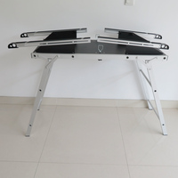 Fabrication de tôle personnalisée de haute qualité Table pliante extérieure en aluminium et en acier inoxydable Table de barbecue portable