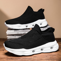 Chaussures de course en maille extensible de haute qualité pour hommes, logo personnalisé, fabricant de chaussures de créateur, vente en gros personnalisée