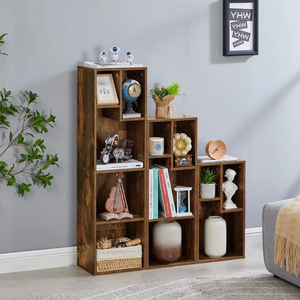 Bibliothèque en bois à 4 niveaux au design moderne et simple pour la chambre à coucher Bibliothèque Mobilier <span class=keywords><strong>Bibliotheque</strong></span> - Product Image 4