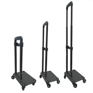 Portable <b>Foldable</b> Metal Telescopic Luggage Cart with Four Wheels-Waterproof Lightweight Durable & Heavy-Duty - Product Image 3