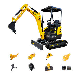 다기능 ZG017S 1.7톤 굴삭기 16KN 굴착력 버킷 미니 굴삭기 - Product Image 2