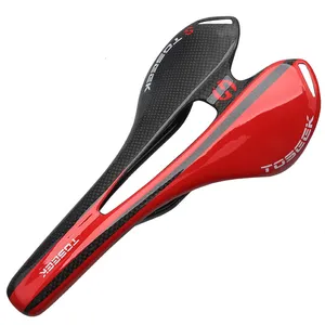 Toseek — selle en fibre de carbone pour vélo de route et vtt, assise confortable, ouverte, mat, 3k, frontale, vtt