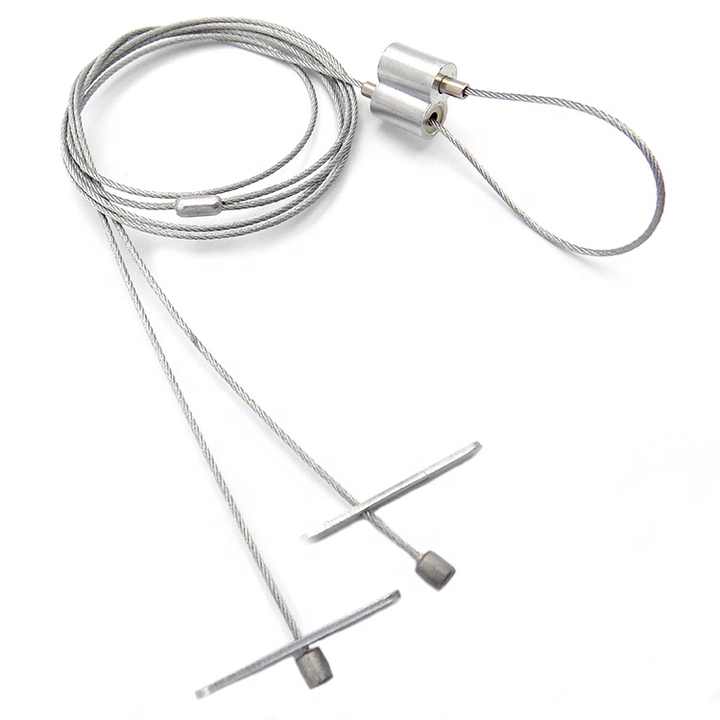 1.5mm Stainless Steel Wire Rope Display Y Shape Paddle Suspension ...