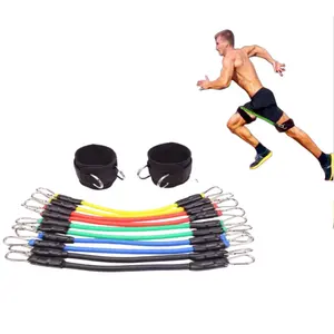 Kangxia corda de treino de latão para perna, corda de resistência para corrida, treino de basquete, voleibol e tênis, corda de agachamento profundo