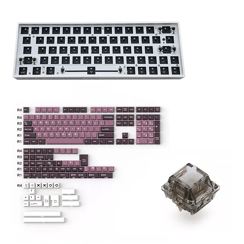 custom keyboard manufacturer PBT sublimation cartoon characters keycap design key custom mechanical keyboard OEM