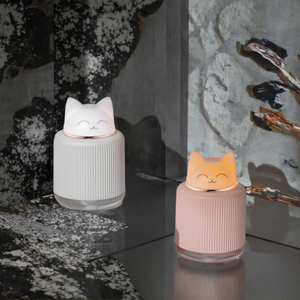 <b>Cat</b> Shape Aroma Diffuser Ultrasonic Humidifier Warm Color <b>Night</b> <b>Light</b> USB Aromatherapy Mist for Hotel Home Office Car - Product Image 3