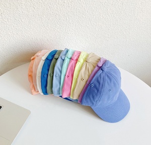 Cappellino Sportivo Personalizzato con Logo Ricamato, <span class=keywords><strong>12</strong></span> Colori, in Cotone Liscio a 6 Pannelli, Berretto da Baseball per Bambini, Ragazze, Protezione Solare, Cappello da Papà Unisex - Product Image 2