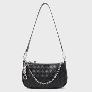 Bolsos de Hombro Tejidos de Cuero Genuino para Mujer, Nuevos Modelos 2025, Retro, de Alta Gama, Versátiles, Bolsos Pequeños Cuadrados para Llevar Bajo el Brazo - Product Image 4