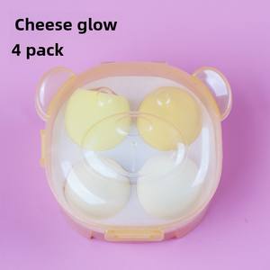 Bear Box Beauty Egg Gourde de poudre humide/sèche avec motif coeur Maquillage pastel non comestible en forme de doigt de type biseauté - Product Image 4