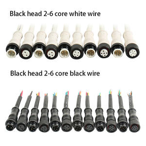 2 4 5 8 pin hembra a macho conector OEM LED impermeable M16 M12 Cable IP68 M12 extensión impermeable conector de cable M16 - Product Image 5